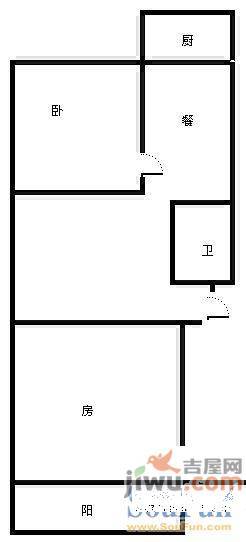 民怡园3室2厅1卫98㎡户型图