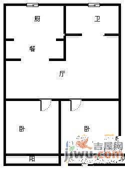 民怡园3室2厅1卫98㎡户型图