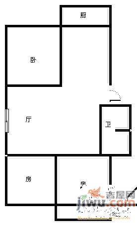 民富园3室2厅1卫108㎡户型图