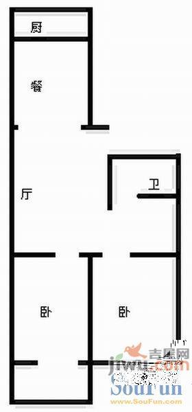 民富园3室2厅1卫108㎡户型图