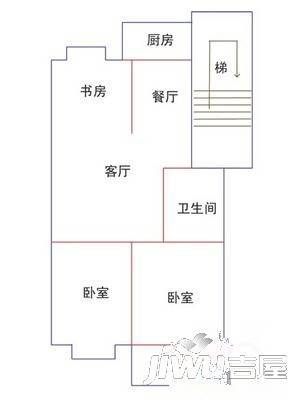 春华园2室2厅1卫97㎡户型图