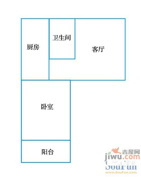 民康园2室2厅1卫69㎡户型图