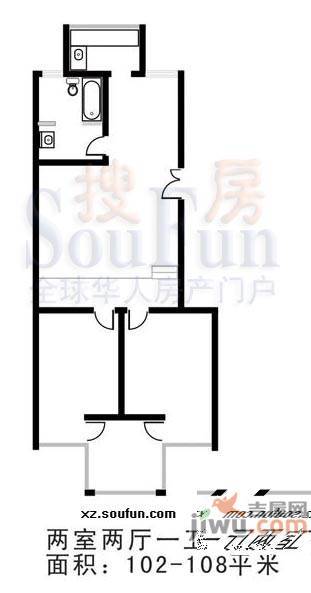 华厦水云间4室2厅2卫120㎡户型图