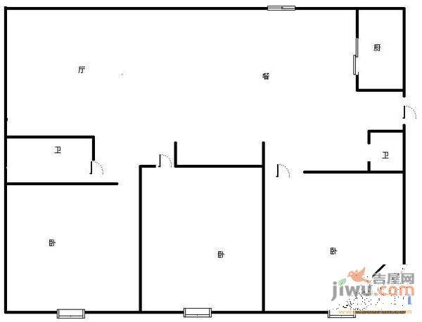 嘉惠园2室1厅1卫户型图