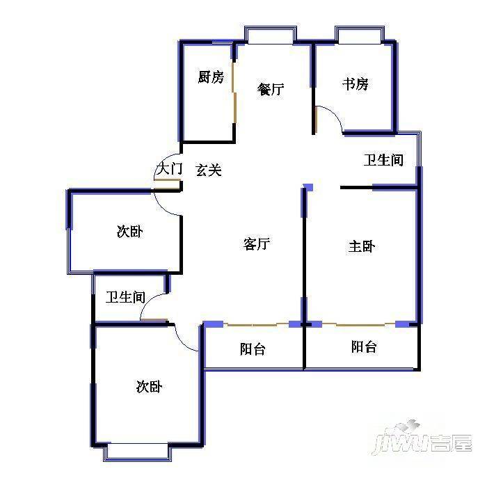 客运小区2室1厅1卫户型图