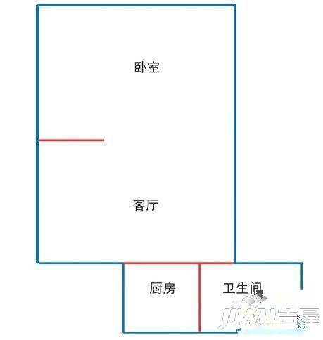 金地国际3室2厅1卫140㎡户型图