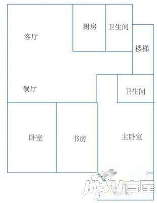 碧水湾3室2厅2卫116㎡户型图