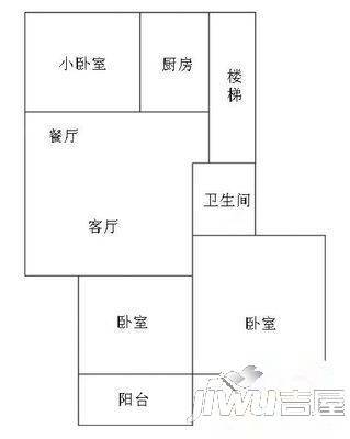 碧水湾3室2厅2卫116㎡户型图