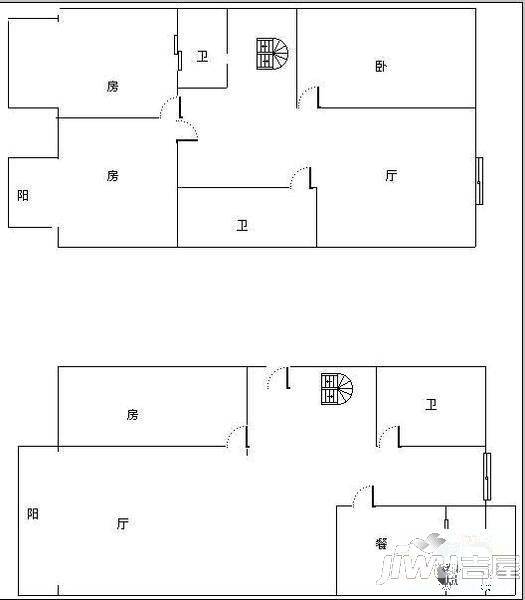 嘉惠园2室1厅1卫户型图