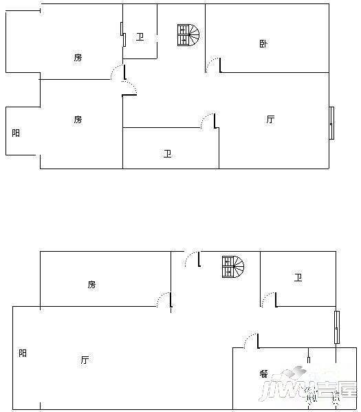 嘉惠园2室1厅1卫户型图