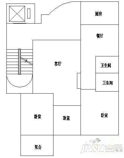 逸山花园5室3厅3卫278㎡户型图