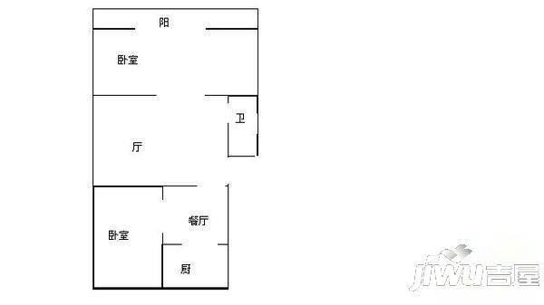 民祥园0室1厅1卫户型图