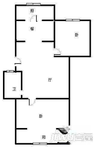 民祥园0室1厅1卫户型图