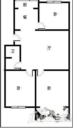 民祥园0室1厅1卫户型图