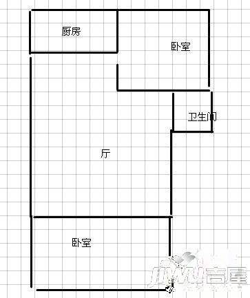 民祥园0室1厅1卫户型图