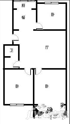 民祥园0室1厅1卫户型图