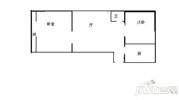 民祥园0室1厅1卫户型图