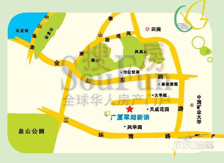 翠湖新语位置交通图图片