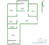 颐泰嘉园3室2厅1卫户型图