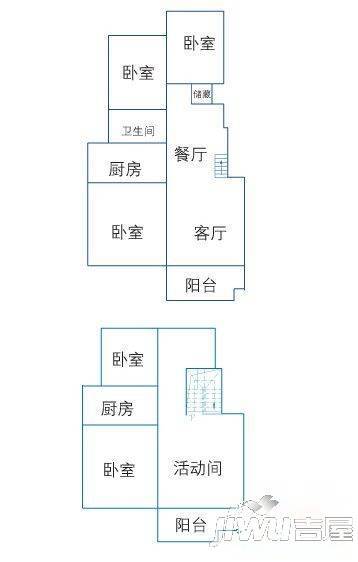 尚东名庭5室2厅2卫140㎡户型图