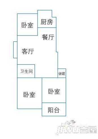 尚东名庭5室2厅2卫140㎡户型图