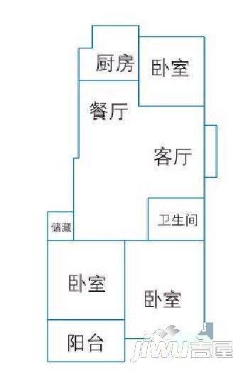 尚东名庭5室2厅2卫140㎡户型图