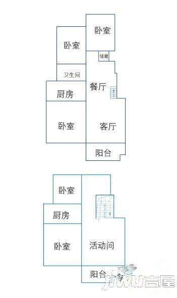 尚东名庭5室2厅2卫140㎡户型图