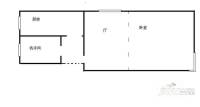黄山公寓2室1厅1卫户型图