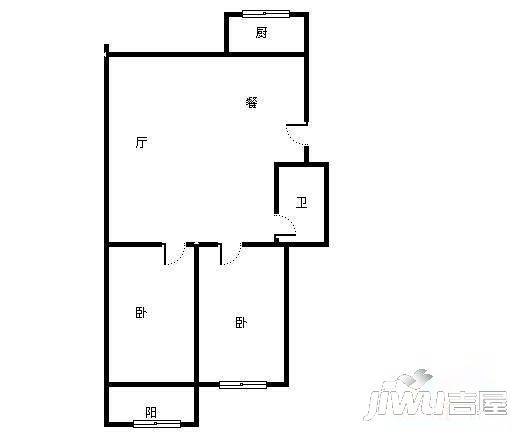 春光花园3室2厅1卫99㎡户型图