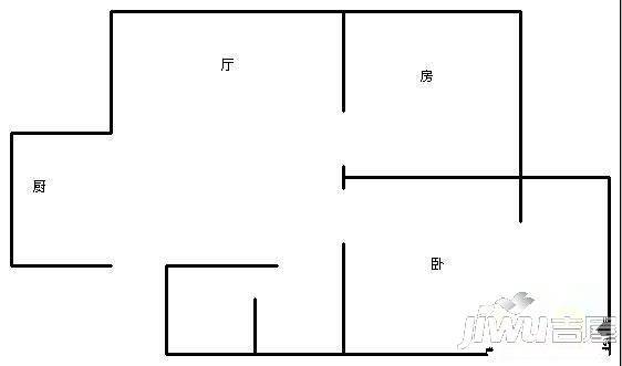 春光花园3室2厅1卫99㎡户型图