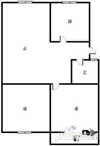 春光花园3室2厅1卫99㎡户型图