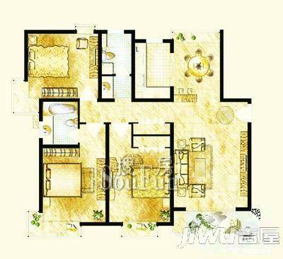 久隆凤凰城5室3厅3卫317㎡户型图