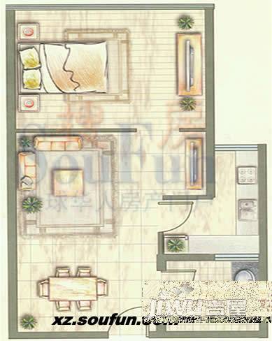 金庭嘉园3室2厅2卫153㎡户型图