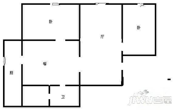 状元楼2室2厅1卫户型图