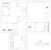 军缘新城2室1厅1卫户型图