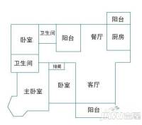 望湖大厦3室2厅2卫166㎡户型图