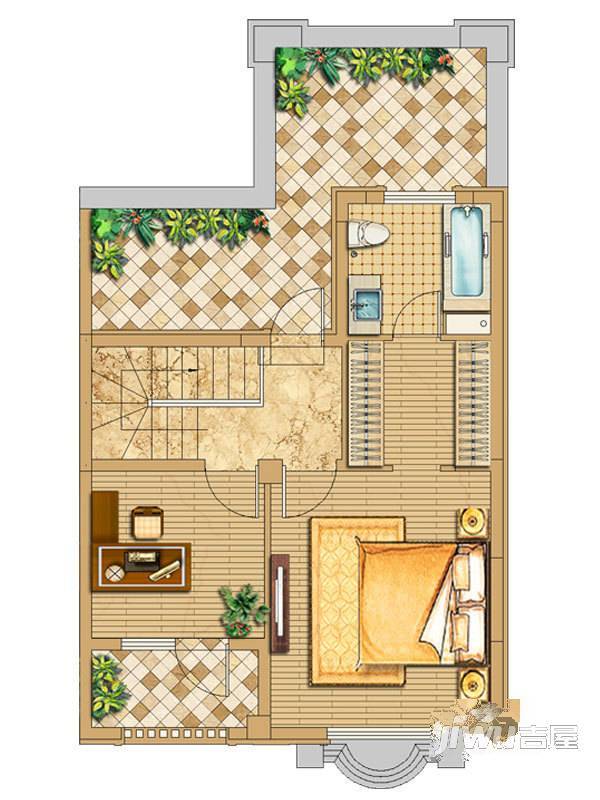 绿地湖语墅普通住宅143㎡户型图