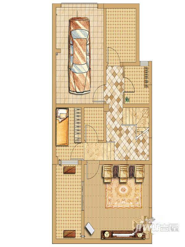 绿地湖语墅普通住宅143㎡户型图