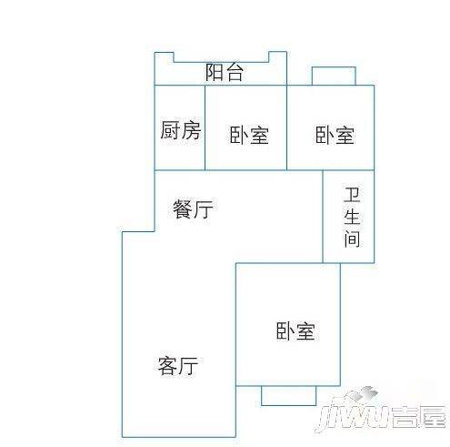 九里岭秀4室2厅2卫137㎡户型图