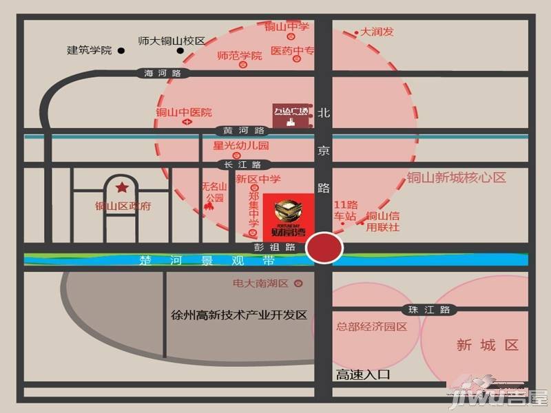 财富湾位置交通图2