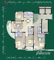 汇景名苑4室2厅3卫180㎡户型图