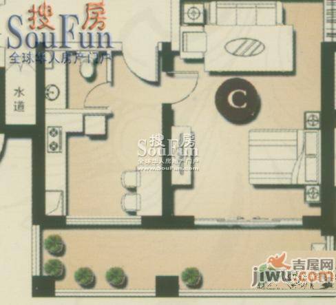 开元山庄紫庭苑3室2厅2卫153.5㎡户型图