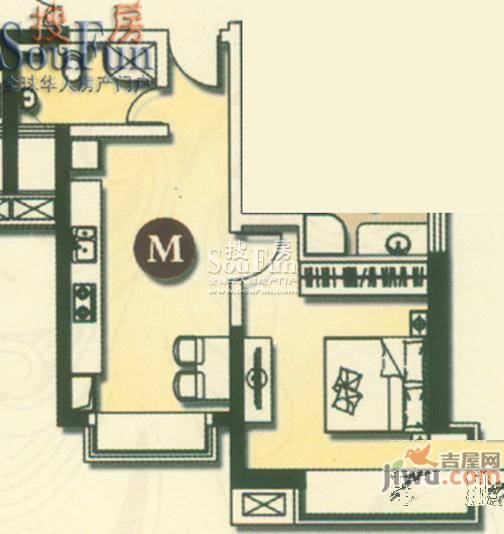 开元山庄紫庭苑3室2厅2卫153.5㎡户型图