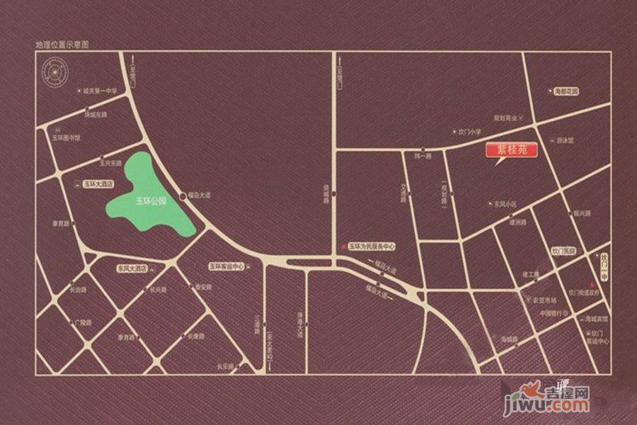 紫桂苑位置交通图