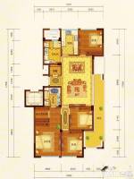 绿城·玫瑰园4室2厅2卫164㎡户型图