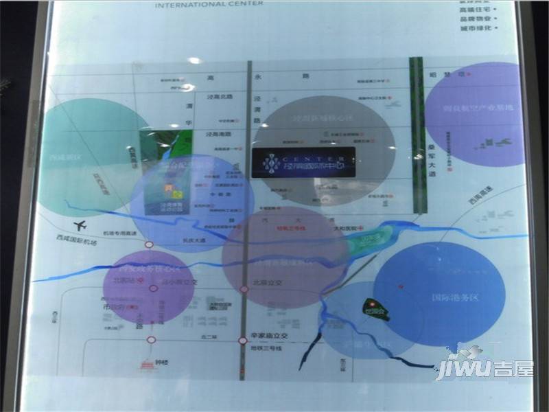 泾渭国际中心位置交通图图片