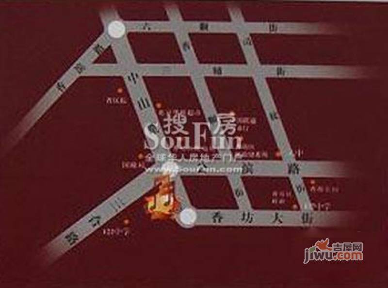 香江月精品名座位置交通图图片