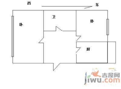 宣西小区1室1厅1卫87㎡户型图