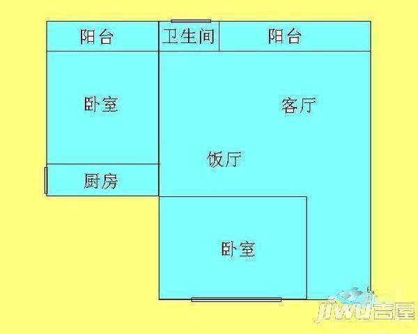 幽静家园3室2厅1卫户型图