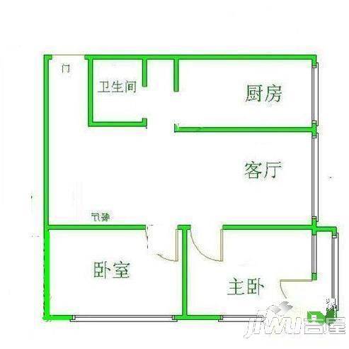 八区四巷3室2厅2卫户型图